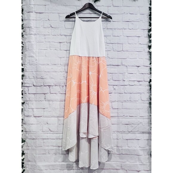 Anthropologie Hutch Peachy High-Low Dress Floral Sleeveless Size Large New - Picture 2 of 13